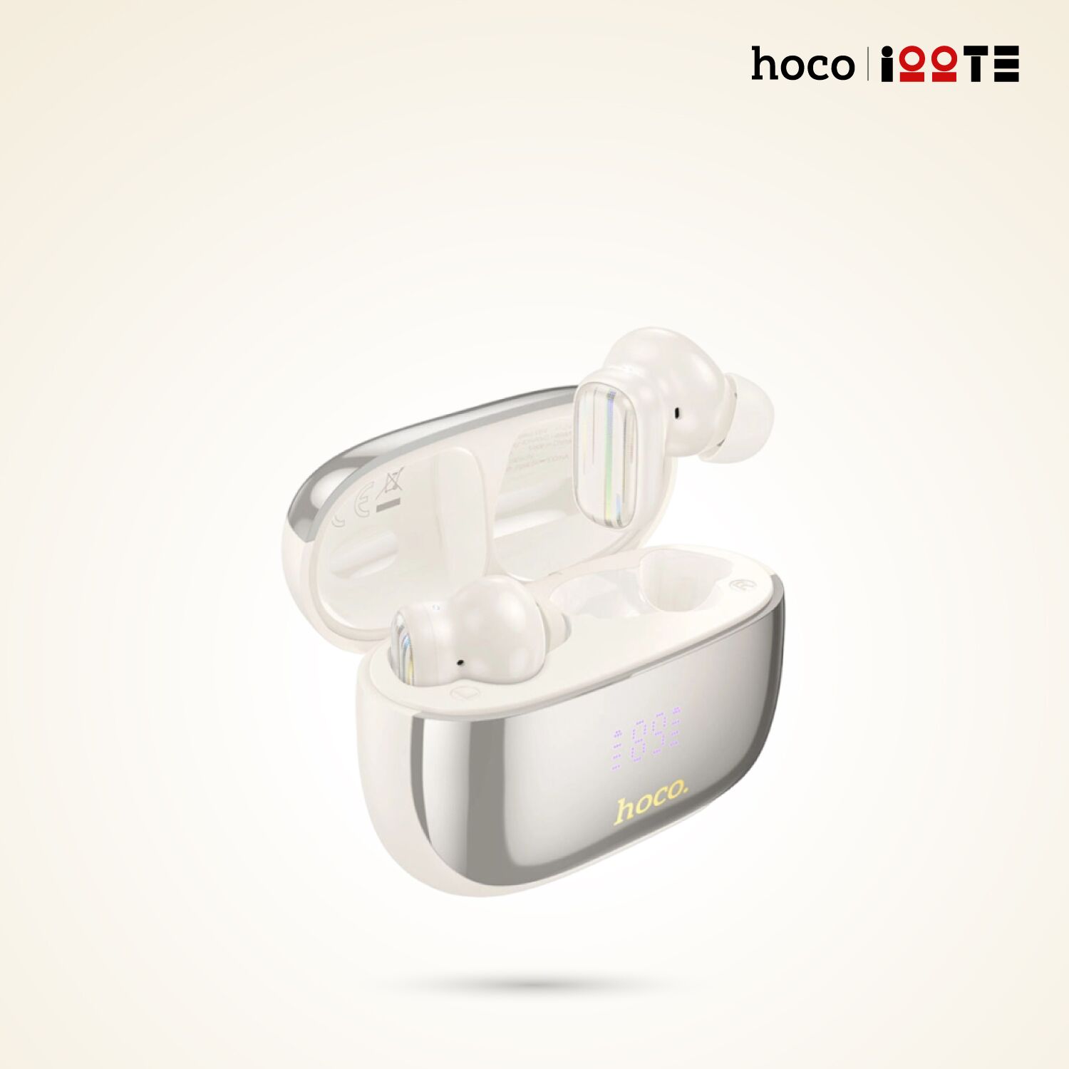 Hoco-EǪ20-Rhyme-true-wireless-ANC+ENC-noise-reduction-BT-headset-milky-white